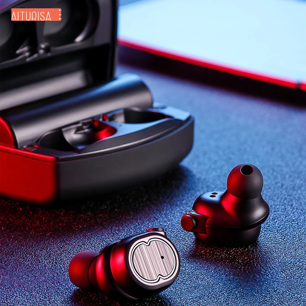 

TWS Waterproof Wireless Touch 5.0 Bluetooth Headphone Sports Earphone HiFi Stereo Earbuds Mic Call With 2200 mAh Charging Box