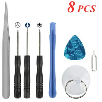 

8 IN 1 Multi Precision Screwdriver Repair Tools Mobile Phone Opening LCD Screen Plier Suction Cup Repair Tool Set Hand Tools Kit