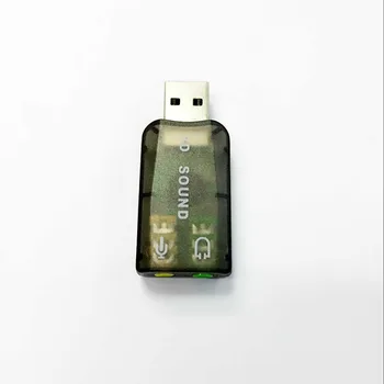

Durable Lightweight Plug & Play USB 2.0 to 3D for Mic Speaker Audio Headset Sound Card Adapter 5.1 Channels for PC Laptop