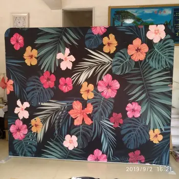 

10x8ft stand and No.654 and No.567 double sided prining pillowcase flower background