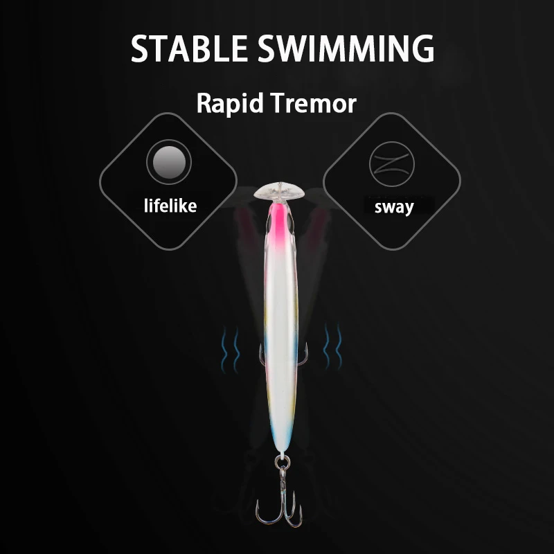 Ракета приманка гольян карандаш lures7.5cm13g 8.5cm17g/23 г тонущие наживки, искусственная наживка палочка приманки для рыбной ловли морских птиц bluefish bonito