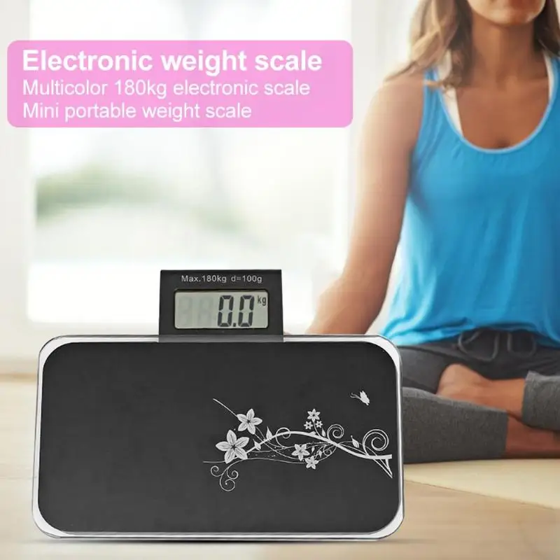 180kg Weighing Scale Toughened Glass Electronic Digital Bathroom Gym Body Weighing Scales