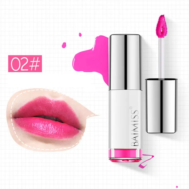 Hot 4 Colors Moisturizing Lip Gloss Long-lasting Waterproof Non-stick Cup Lip Glaze Liquid Lipstick Make-up