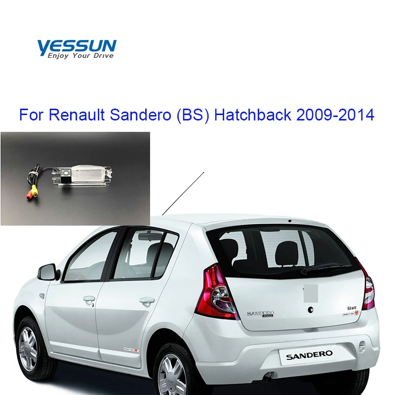 Yessun камера номерного знака для Renault Sandero BS Хэтчбек 2009- Автомобильная камера заднего вида помощь при парковке