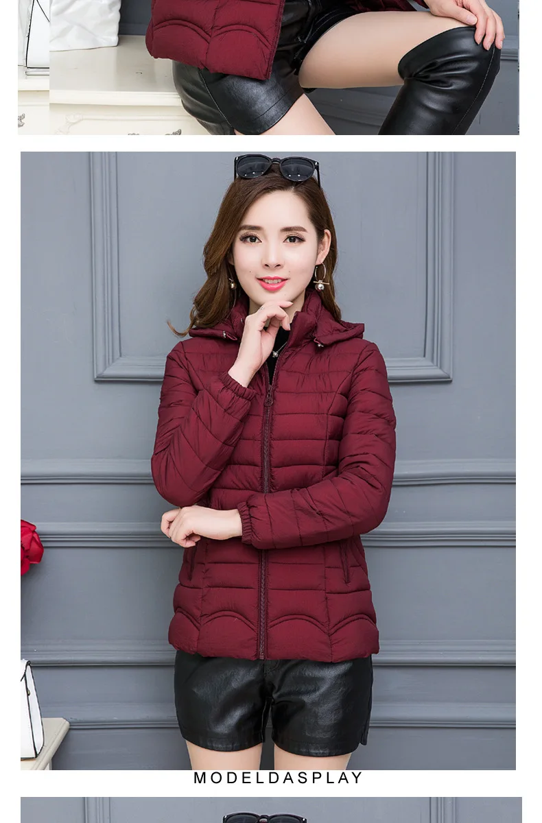 Small Cotton-Padded Jacket Women's New Style Cotton Coat Middle Aged And Elderly People Thin Short Slim Fit Slimming Cotton