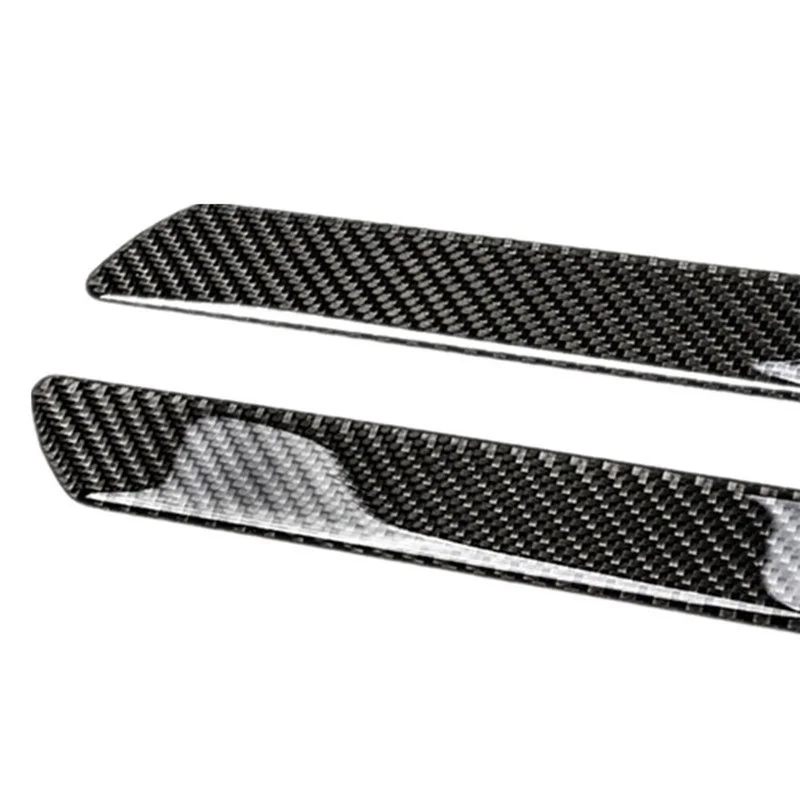 Car Door Sill Scuff Plate Universal Auto Entry Threshold Cover Panel Carbon Fiber Step Protective Decorative Sticker Guard