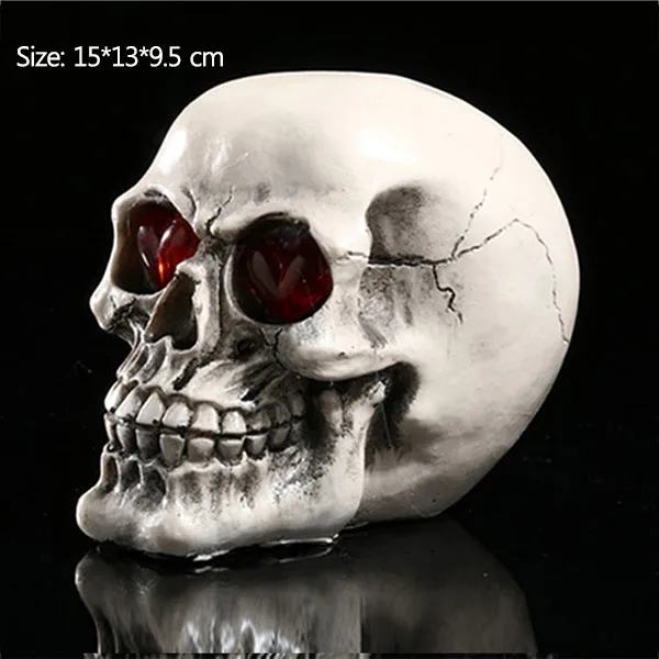 116 Strongwell Skull Head Skull Statue Skull Decoration Skull Decor Resin Skull Home Decoration Skull Ornament Bar Halloween Terror - Цвет: 116