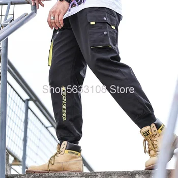 

Trousers K069 Big Size Men's Wear Leisure Loose Plus Fat Plus Fat Man Tooling Trousers Fat LaoSuper