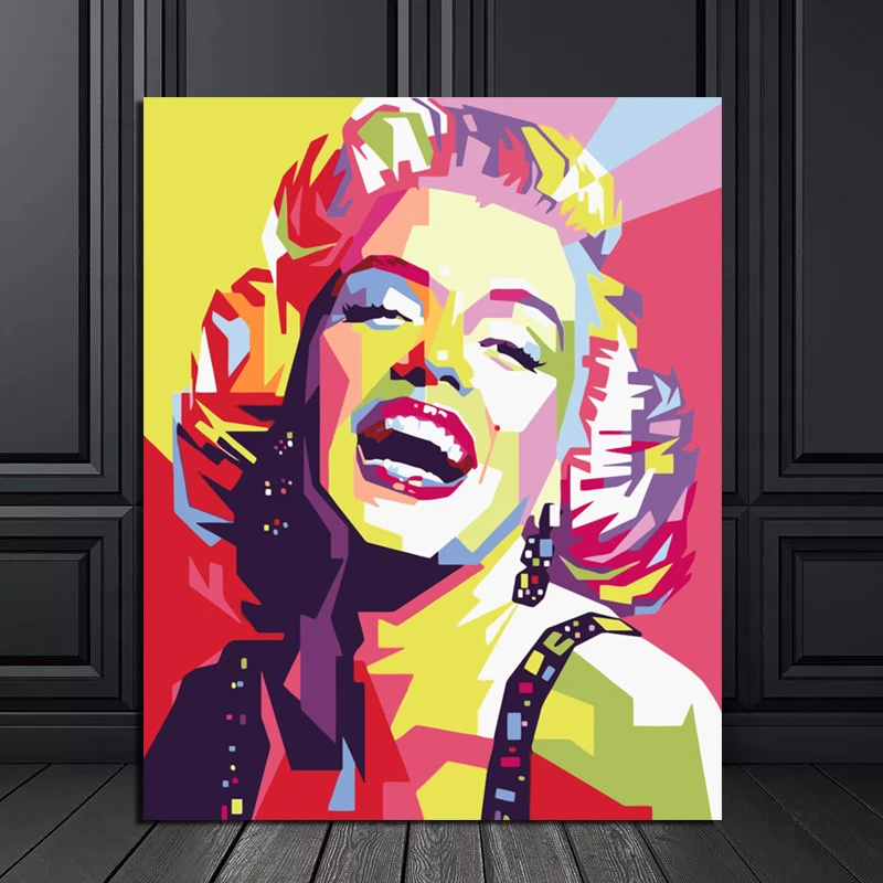 

Marilyn Monroe Watercolor Wallpaper Canvas Painting Print Living Room Home Decor Artwork Modern Wall Art Oil Painting Posters HD