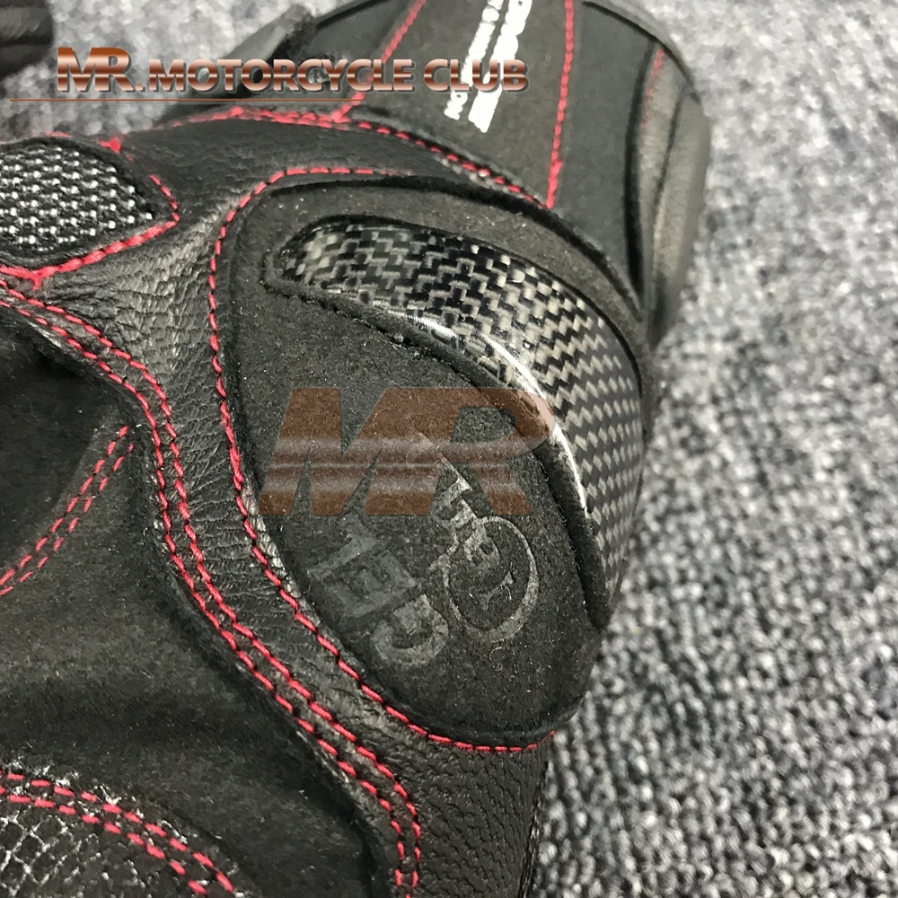 Guantes de moto de fibra de carbono GK-160 para monstar contra Lucha Libre Guantes de caballero