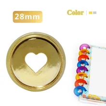 2/8 шт. роскошный Тетрадь книги связующее кольца: 28 мм, Фурнитура для бижутерии, связывания кольца потерять диска лист связующего A1912-021