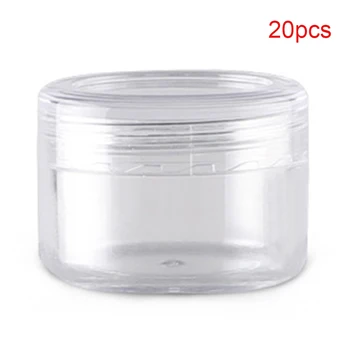 

20/35pcs Face Cream Container Easy Clean Makeup Tool Cosmetic Transparent Dispenser Lotion Lightweight Empty Refillable Bottle