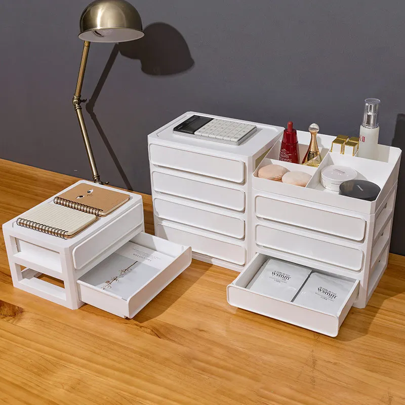 

Large Capacity Sundry Container Jewelry Case Plastic Multi-Layer Cosmetic Drawers Storage Box Dressing Home Desktop Organization