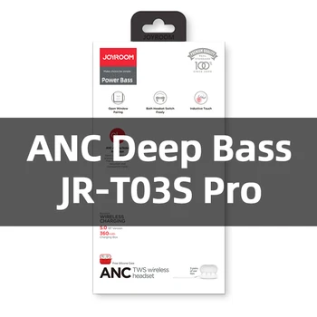 

Joyroom T03S Pro TWS New upgraded 360mAh Bluetooth Earphones Noice Cancelling Wireless Earbud In-Ear True for PC Phone Universal