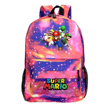 

Kawaii Popular Super Mario Bags Teens Daily Backpack Fashion New Pattern Backpack Men Women Boys Girls School Backpack