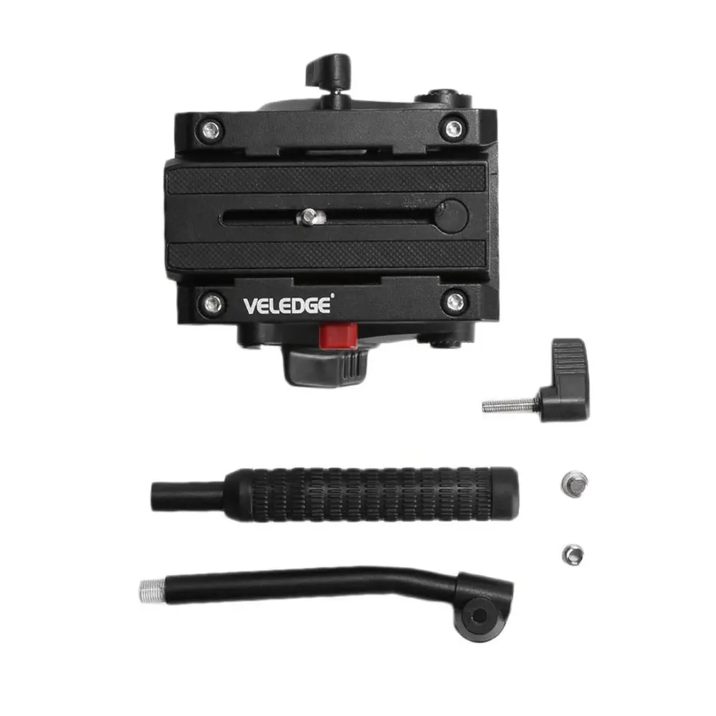 Upgraded Lightweight VELEDGE VD-M8 Fluid Head Hydraulic Damping Video Camera Tripod Head For Pro DSLR Tripod Monopod