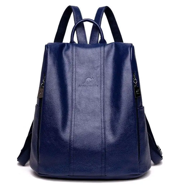 Женские кожаные рюкзаки, высокое качество, Mochila Feminina, винтажный рюкзак, Одноцветный, известный роскошный бренд, рюкзаки для девочек, Sac A Dos