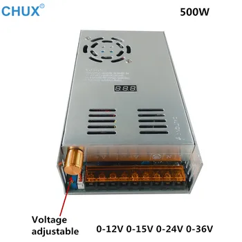 

CHUX 480W Digital Display Switching Power Supply Adjustable Voltage 0-12V 15V 24V 36V SMPS LED Power Supplies