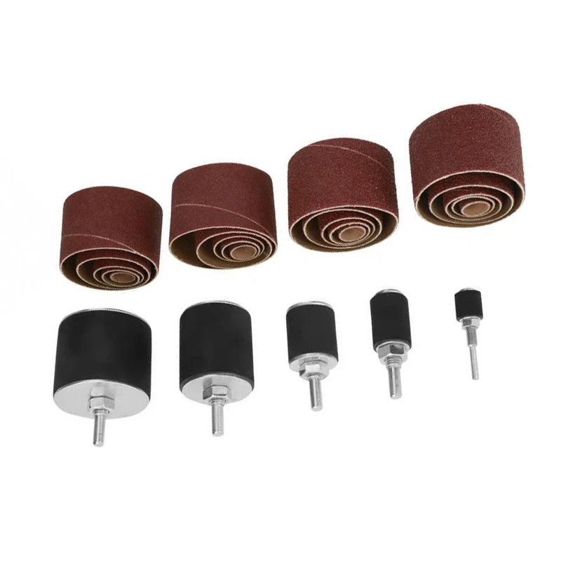 

25pcs Spindle Sanding Drum Sander Tool Kit Light Weight Sand Holes Contour Edges Quality Construction Built Is Long Lasting