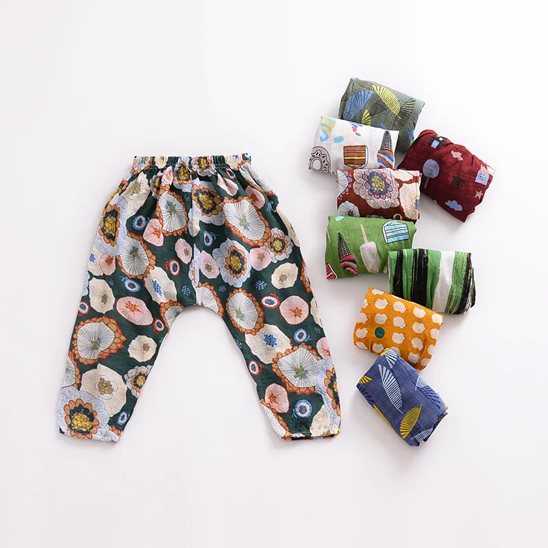 

H874 #2018 Summer Small CHILDREN'S Clothing Men And Women Children Baby Cotton Anti Mosquito Pants Children Thin Harem Pants Air