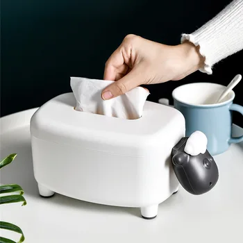 

Cartoon Toilet Tissue Box Living Room Creative Drawer Box Multifunctional Home Napkin Box Nordic Desktop Storage Box