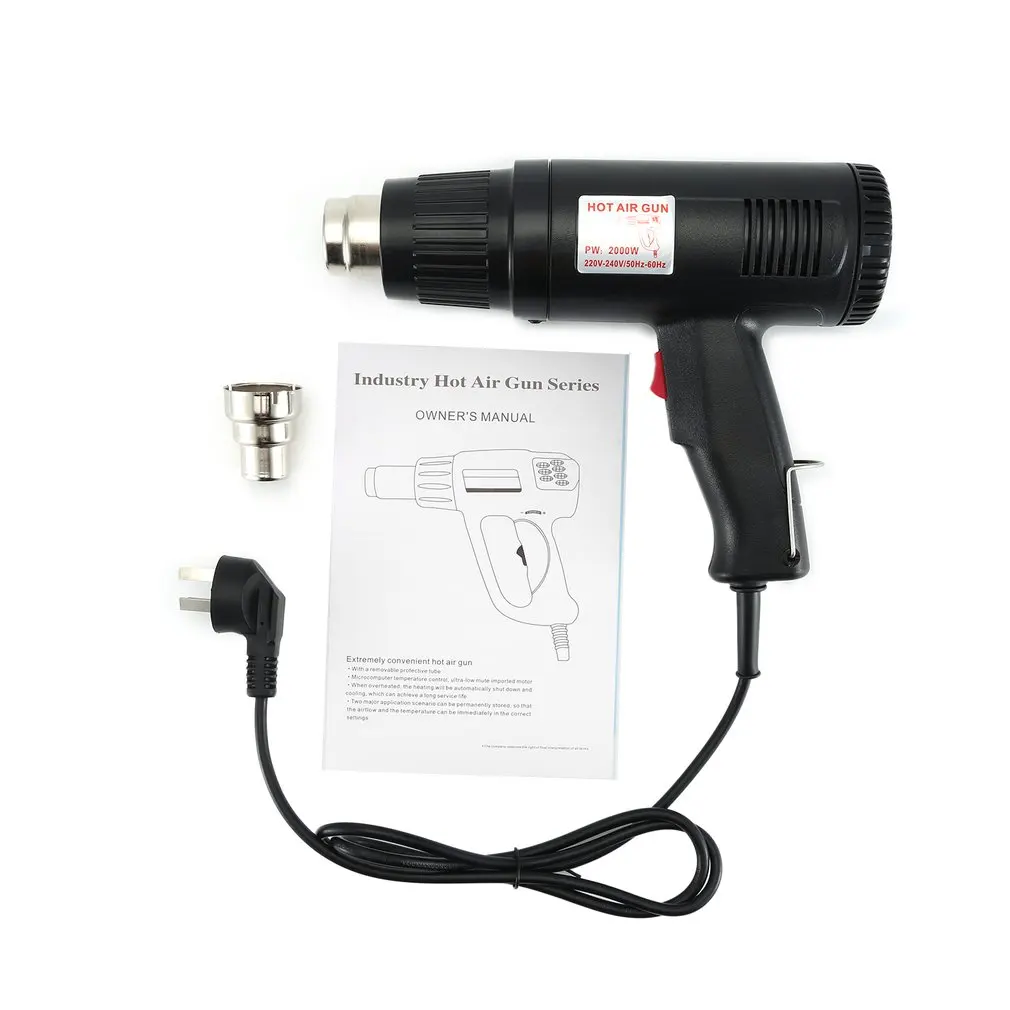 

2000W Electric Hot Heat Air Gun Blower Shrink Paint Stripper Thermal Power tool Temperature Adjustable