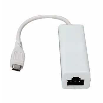 

Micro-USB 2.0 5P to RJ45 Network Lan Ethernet Adapter Converter Lead for Tablet
