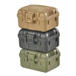 Boîte à outils en plastique, mallette d'instruments étanche, antichoc, rangement de sécurité à collectionner, petite mallette Portable d'extérieur 