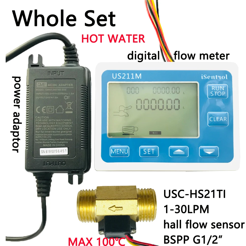 hot-water-100℃-us211m-water-flow-meter-digital-hall-water-flow-sensor-reader-with-brass-usc-hs21ti-1-30l-min-flow-meter-turbine