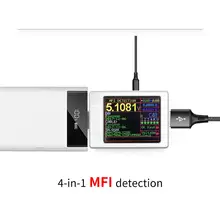 WITRN-X-MFI вольтметр тока USB тестер QC4+ PD3.0 2 PPS протокол быстрой зарядки