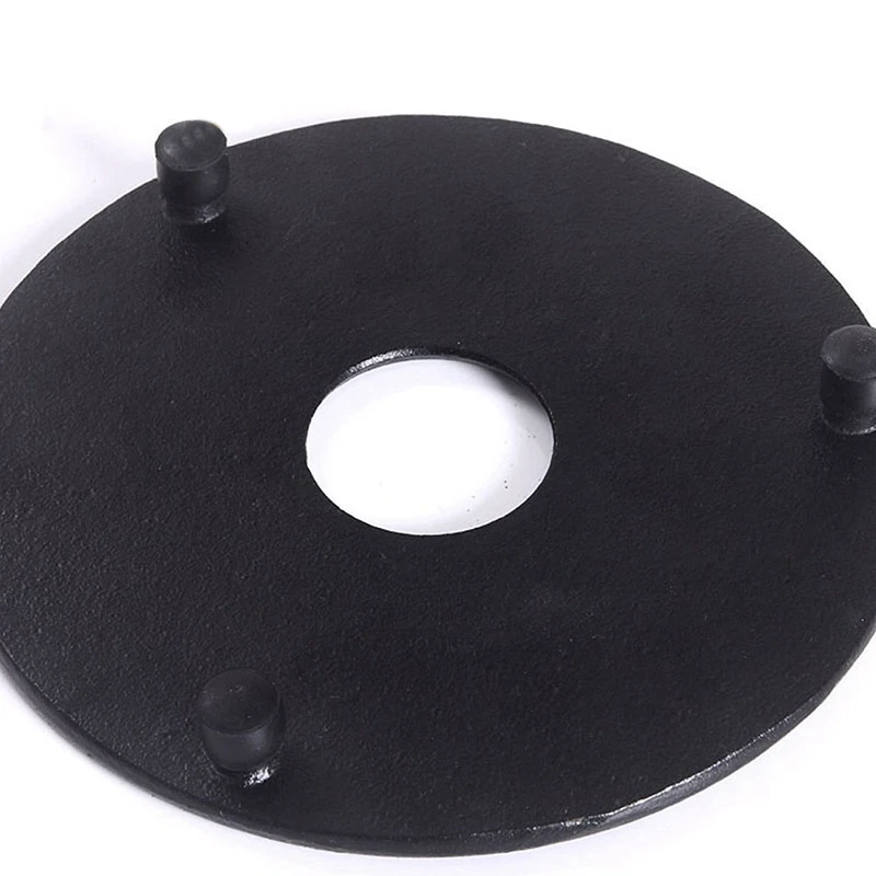 Fashion-Black Cast Iron Trivet Teapot Tetsubin Stand,Cast Iron Trivet Drinking Tools Insulation Pad Dining Table