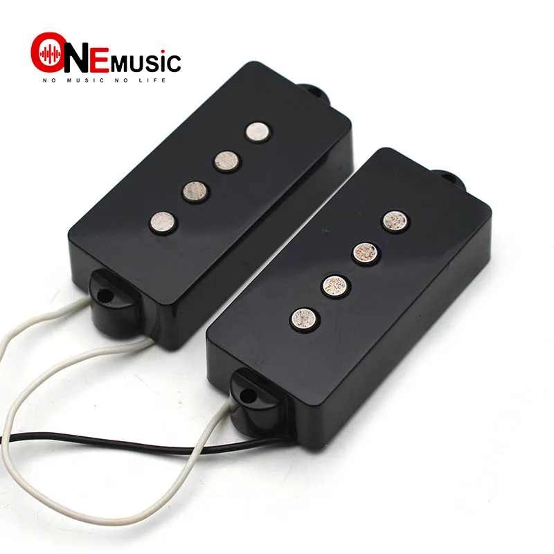 Alnico 5 PB P Humbucker для захвата басов 4 ряда черный запчасти замена|Детали и аксессуары