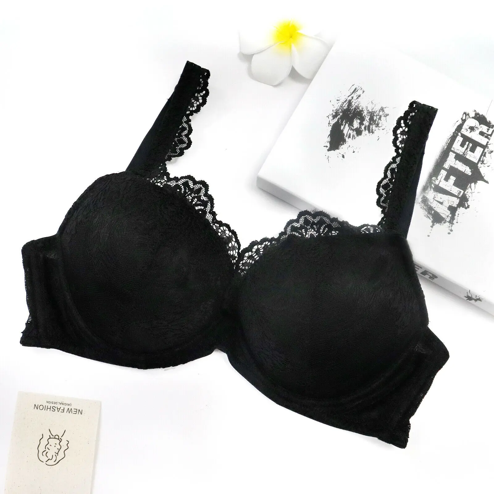 2022 Sexy Women's Bras Lace Thick Padded Ultra Push Up Bra Wire Embroidery Brassiere 65 70 75 80 85 90 95 100 A B C D DD E underwire bra