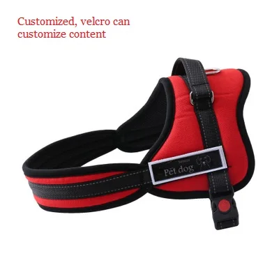 Customize Red Индивидуальный поводок для собак, высококачественный жилет для домашних животных, мягкий светоотражающий жилет для собак, поводок для маленьких и больших собак - Цвет: Customize Red