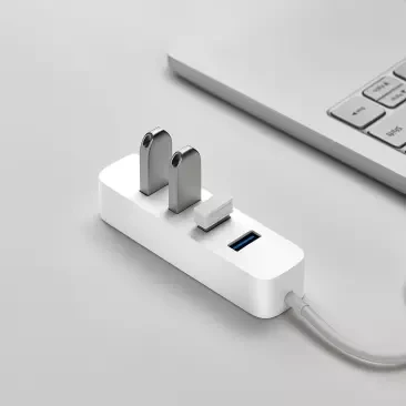 Xiaomi MIjia USB3.0 сплиттер четырехпортовый USB3.0 Высокоскоростная передача Универсальный интерфейс Поддержка горячей замены