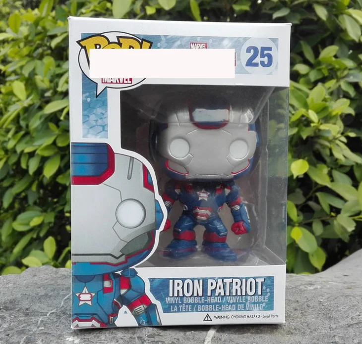 Funko POP Marvel Мстители Железный человек Tony Stark War Machine коллекция виниловых экшен и игрушек Фигурки Коллекционная модель игрушки для детей - Цвет: iron Man 25 with box