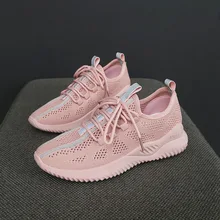 Летняя дышащая Белая обувь для женщин; Новинка года; сезон весна; обувь с сетчатой поверхностью; спортивная обувь; женская обувь