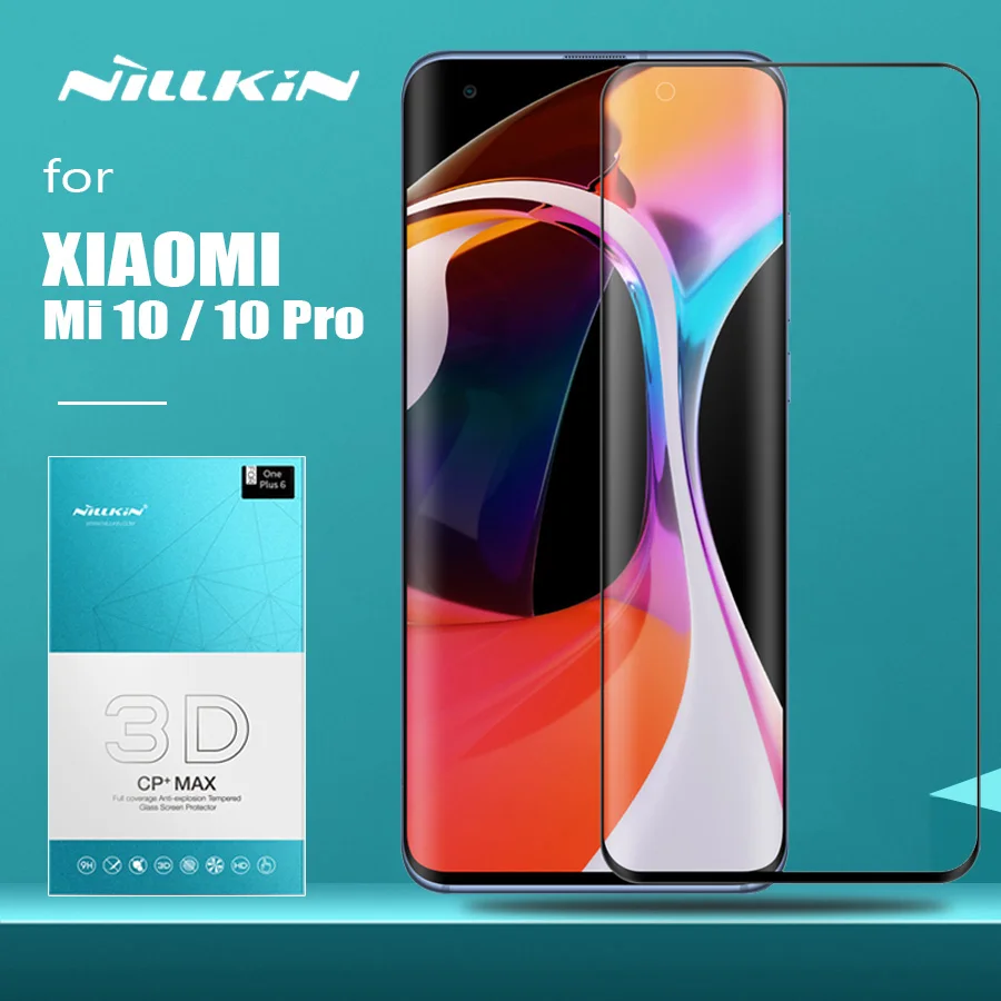 for Xiaomi Mi 10 Pro Nillkin CP+ Max Full Cover 3D Ultra-Thin Tempered Glass Screen Protector for Xiaomi Mi10 Mi 10 Pro HD Glass