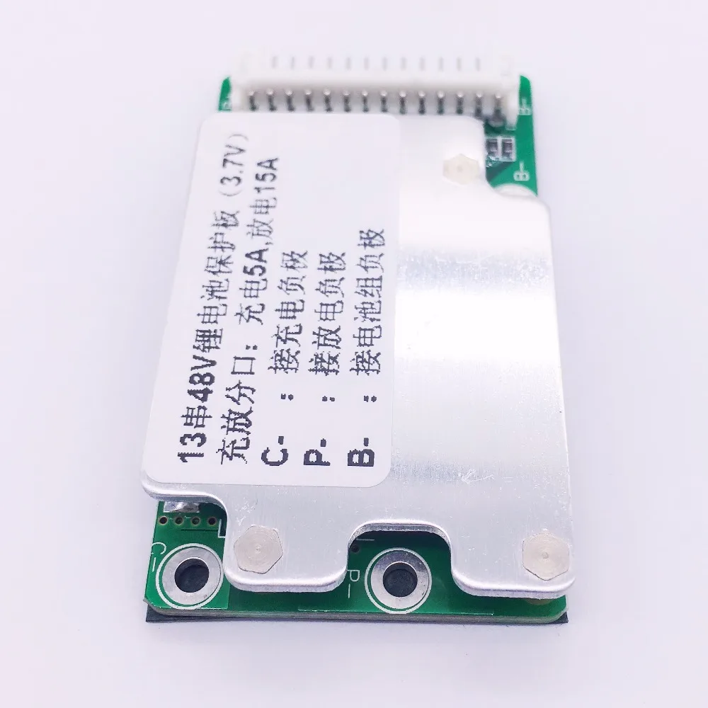 

Battery e-bike 13S 48V Li-ion lithium cell 15A 18650 battery protection BMS PCB Board Balance
