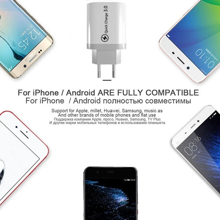 Quick Charge 3,0 USB зарядное устройство для huawei mate 30 Быстрая Зарядка адаптер для iPhone11 samsung S9 Xiaomi QC2.0 зарядное устройство для мобильного телефона