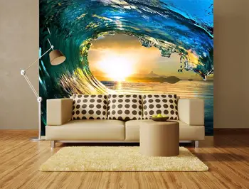 

[Self-Adhesive] 3D Ocean Waves 632526 Wall Paper mural Wall Print Decal Wall Murals