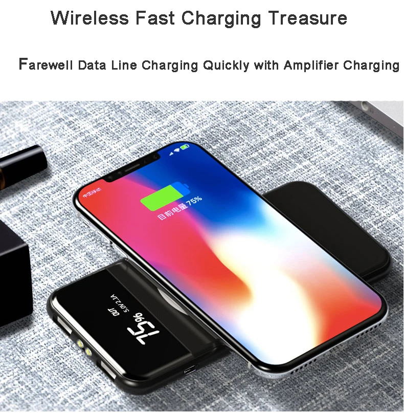 Xiaomi Беспроводное зарядное устройство банк питания найти X PD+ QC3.0 Быстрая зарядка USB банк питания Внешний аккумулятор для IPhone samsung Oppo