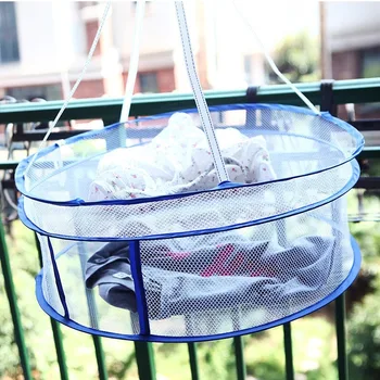 

High Quality Removable Double-Layer Air the Clothe Basket Folding Bra Drying Clothes Net Closed Air the Clothe Net