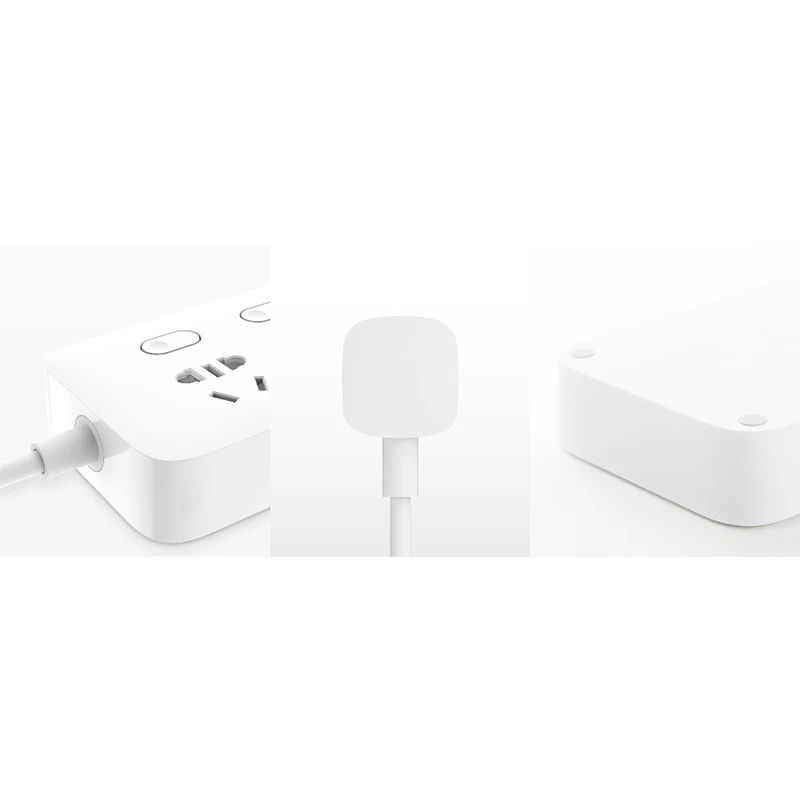 Новое прибытие Xiaomi Мини Мощность полосы 4 розетки 4 индивидуальный контроль переключатели 5 V/2.1A с 3 портами(стандарт Порт удлинители Зарядное устройство кабелем 2М