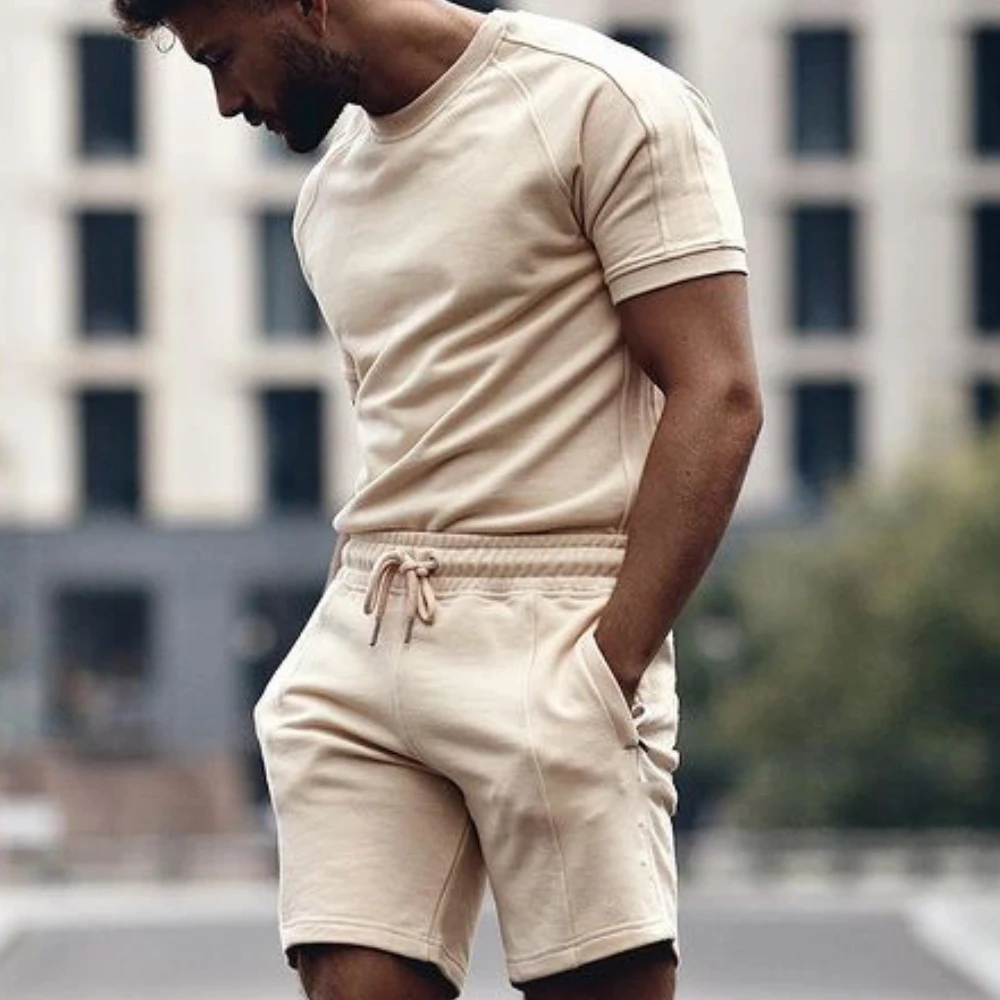 

Костюм спортивный мужской с футболкой и шортами, 2 шт./компл.