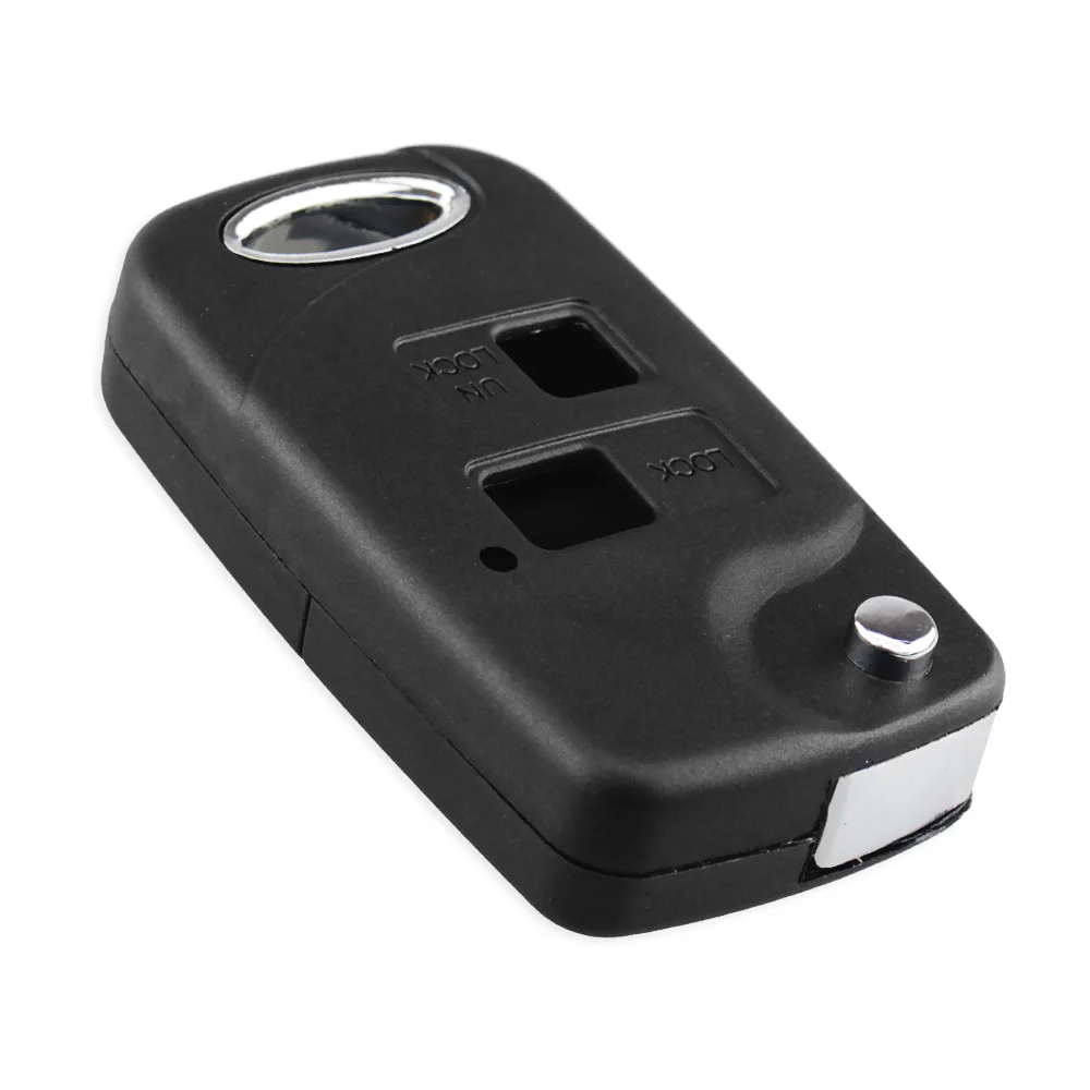 KEYYOU 2 Buttons Remote Fob Modified Folding Car key Shell Cover Case For Toyota Yaris Carina Corolla Avensis SWITCH TOY47