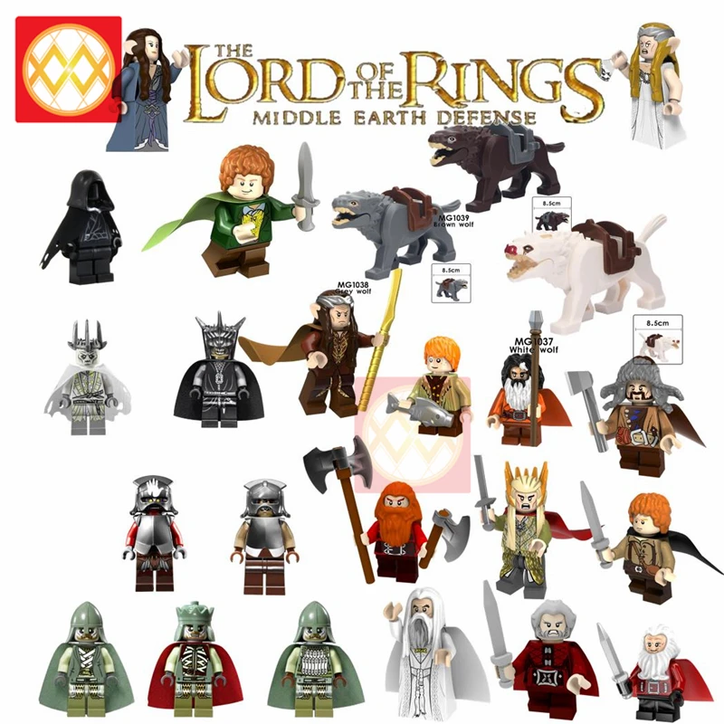 

Witch-king The Lord of the Rings Sauron Frodo Gragon Knights Medieval warrior Building Blocks Toys For Children Free Shipping