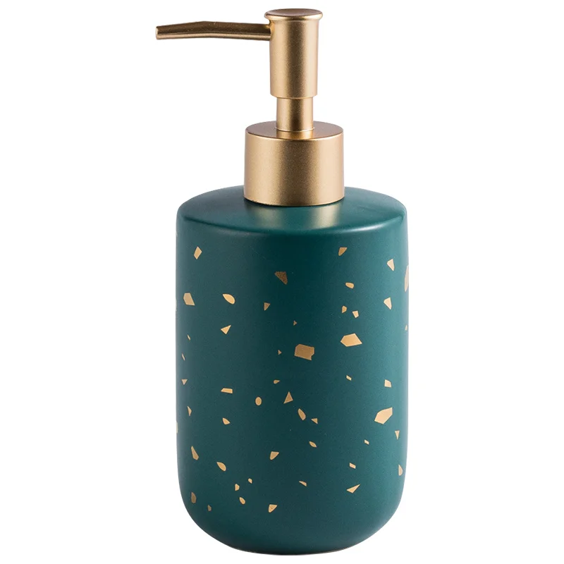 Nordic marbled ceramic hand Sanitizer bottled bathroom lotion bottle shampoo shower gel pressed bottle380ml ceramic tray storage Nordic marbled ceramic hand Sanitizer bottled bathroom lotion bottle shampoo shower gel pressed bottle380ml ceramic tray storage