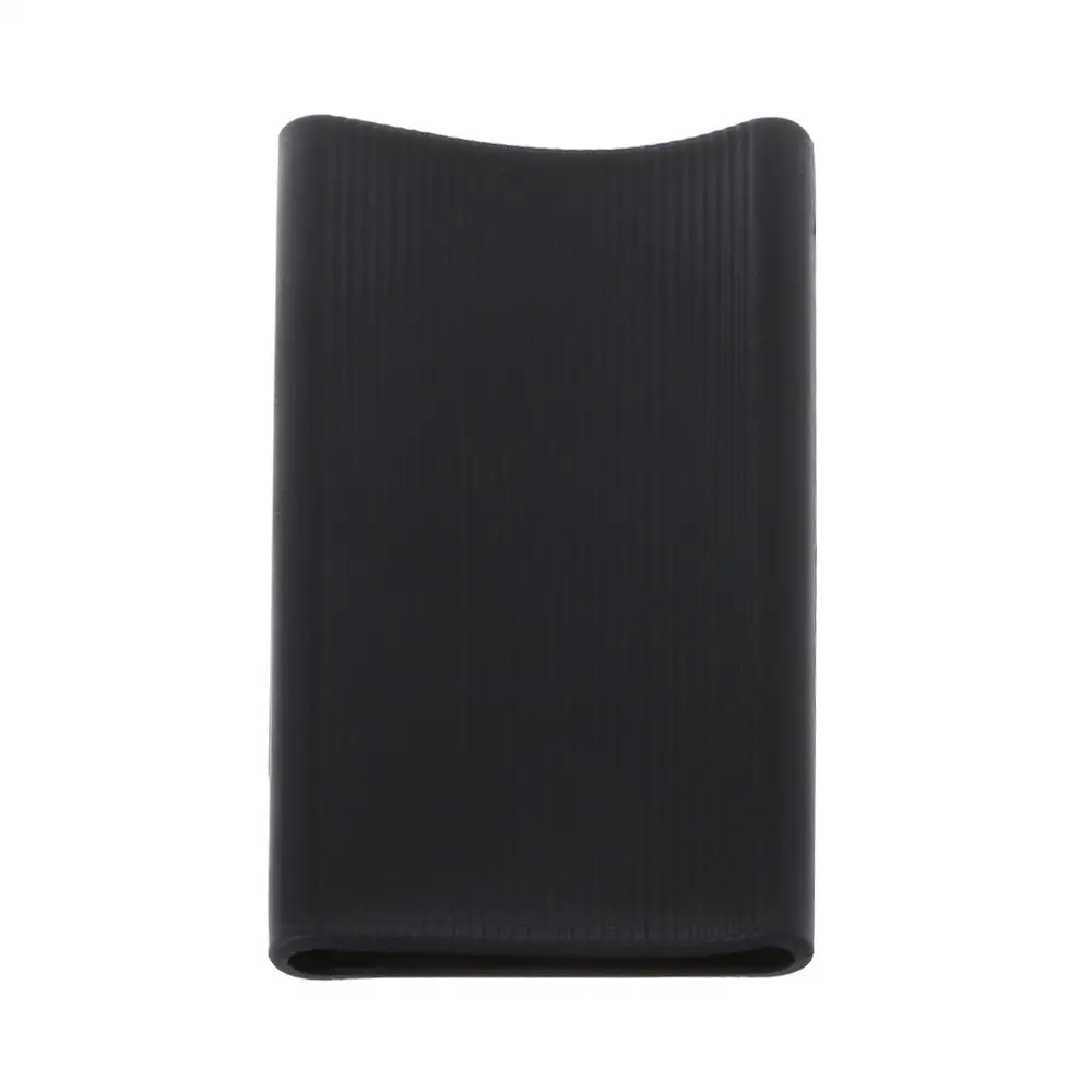 Черный Силиконовый защитный чехол для Xiaomi2 10000mAh power Bank - Цвет: Черный
