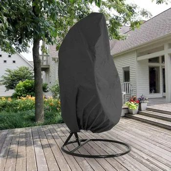 

Outdoor Swing Eggshell Chair Oxford Dust Cover Garden Hanging Egg Chair Seat Cover Anti-UV Waterproof Home Hanging Organizer